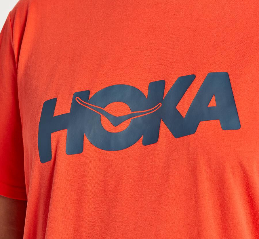 Camisa Hoka One One Masculino Vermelhas - Brand - 952-EZHXPA